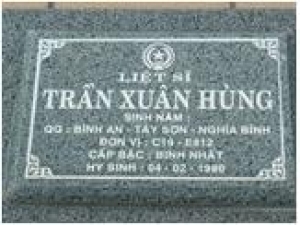 Tìm thân nhân liệt sĩ Trần Xuân Hùng
