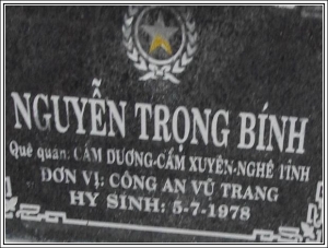 Nhắn tìm thân nhân liệt sỹ  Nguyễn Trọng Bính