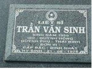 Tìm thân nhân liệt sĩ Trần Văn Sinh