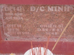 Nhắn tìm thân nhân liệt sĩ Minh