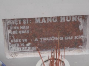 Nhắn tìm thân nhân liệt sĩ Mang Hùng