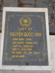 Nhắn tìm thân nhân liệt sỹ  Nguyễn Quốc Vinh