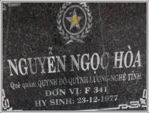 Nhắn tìm thân nhân liệt sỹ  Nguyễn Ngọc Hòa
