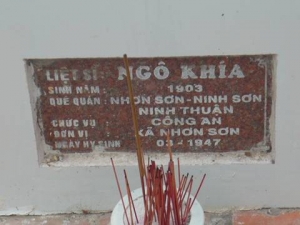 Nhắn tìm thân nhân liệt sỹ Ngô Khía - Sinh năm: 1903