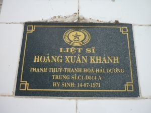 Tìm thân nhân liệt sĩ Hoàng Xuân Khánh
