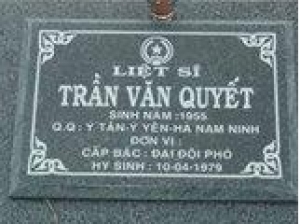 Tìm thân nhân liệt sĩ Trần Văn Quyết