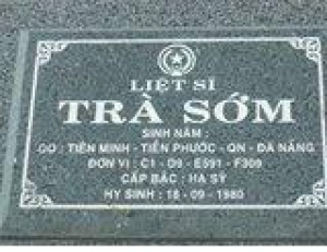 Tìm thân nhân liệt sĩ Trà Sớm