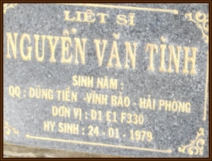 Tìm thân nhân liệt sĩ Nguyễn Văn Tình