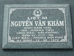 Tìm thân nhân liệt sĩ Nguyễn Văn Khâm