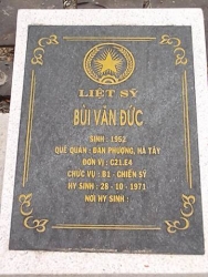 Nhắn tìm thân nhân liệt sỹ  Bùi Văn Đức