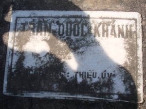 Nhắn tìm thân nhân liệt sỹ Trần Quốc Khánh