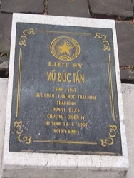 Nhắn tìm thân nhân liệt sỹ  Vũ Đức Tấn