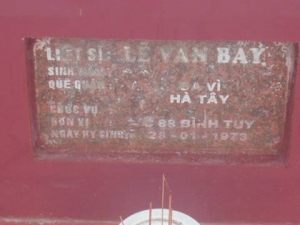 Nhắn tìm thân nhân liệt sỹ Lê Văn Bảy