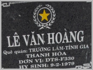 Nhắn tìm thân nhân liệt sỹ  Lê Văn Hoàng