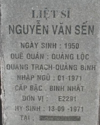 Tìm thân nhân liệt sĩ Nguyễn Văn Sến