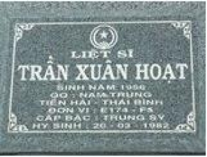 Tìm thân nhân liệt sĩ Trần Xuân Hoạt