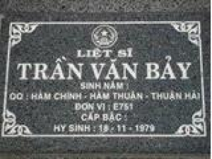 Tìm thân nhân liệt sĩ Trần Văn Bảy