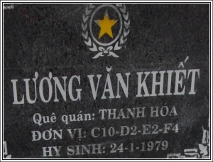Nhắn tìm thân nhân liệt sỹ Lương Văn Khiết