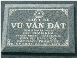 Tìm thân nhân liệt sĩ Vũ Văn Đát