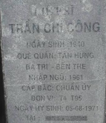 Tìm thân nhân liệt sĩ Trần Chí Công