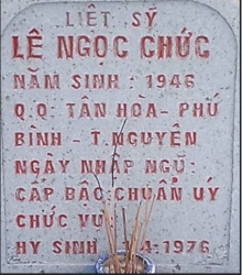 Tìm thân nhân liệt sĩ Lê Ngọc Chức