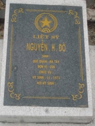 Nhắn tìm thân nhân liệt sỹ  Nguyễn.H.Đô