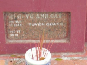 Nhắn tìm thân nhân liệt sỹ Vũ Anh Cất