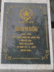 Nhăn tìm thân nhân liệt sỹ Nguyễn Phi Thường