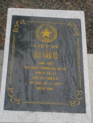 Nhắn tìm thân nhân liệt sỹ  Bùi Văn Tô