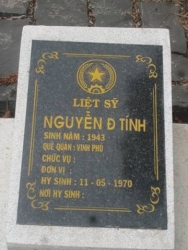 Nhắn tìm thân nhân liệt sỹ  Nguyễn Đ Tính