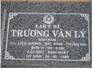 Tìm thân nhân liệt sĩ Trương Văn Lý