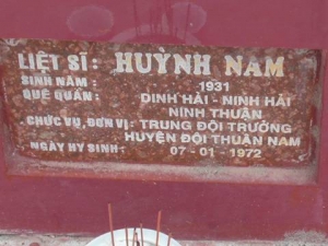 Nhắn tìm thân nhân liệt sỹ  Huỳnh Nam