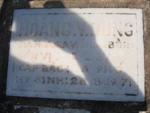 Nhắn tìm thân nhân liệt sỹ Hoàng Văn Dung