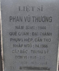 Tìm thân nhân liệt sĩ Phan Vũ Thương