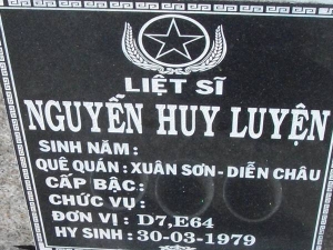 Nhắn tìm thân nhân liệt sỹ  Nguyễn Huy Luyện