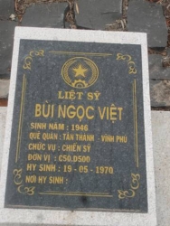 Nhắn tìm thân nhân liệt sỹ  Bùi Ngọc Việt