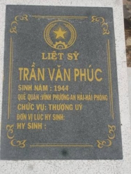 Nhắn tìm thân nhân liệt sỹ  Trần Văn Phúc
