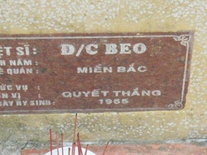 Nhắn tìm thân nhân liệt sỹ Beo