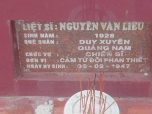 Nhắn tìm thân nhân liệt sỹ  Nguyễn Văn Liêu