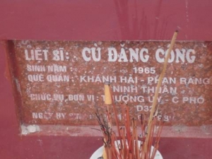 Nhắn tìm thân nhân liệt sỹ Cù Đăng Công