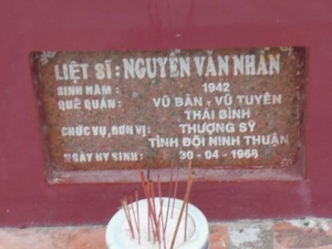 Nhắn tìm thân nhân liệt sỹ  Nguyễn Văn Nhẫn