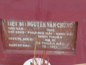 Nhắn tìm thân nhân liệt sỹ  Nguyễn Văn Chúng