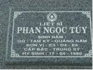 Tìm thân nhân liệt sĩ Phan Ngọc Túy