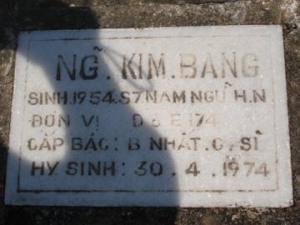  Nhắn tìm thân nhân liệt sỹ Nguyễn Kim Bảng