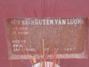 Nhắn tìm thân nhân liệt sĩ Nguyễn Văn Lượng