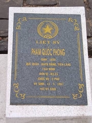  Nhắn tìm thân nhân liệt sỹ  Phạm Quốc Phòng