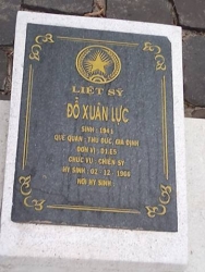 Nhắn tin tìm thân nhân liệt sỹ Đỗ Xuân Lực