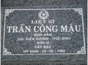 Tìm thân nhân liệt sĩ Trần Công Mậu