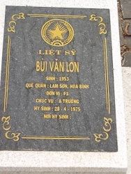Nhắn tìm thân nhân liệt sỹ  Bùi Văn Lon