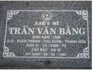 Tìm thân nhân liệt sĩ Trần Văn Bằng